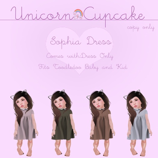 Unicorn Cupcake: Sophia Dress Fat Pack