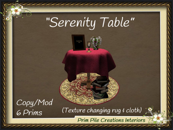 ~PPC~ Serenity Table  