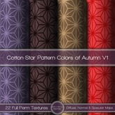 {L} Cotton-Star Pattern-Colors of Autumn V1