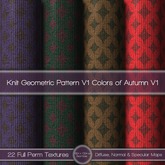 {L} Knit-Geometric Pattern V1-Colors of Autumn V1