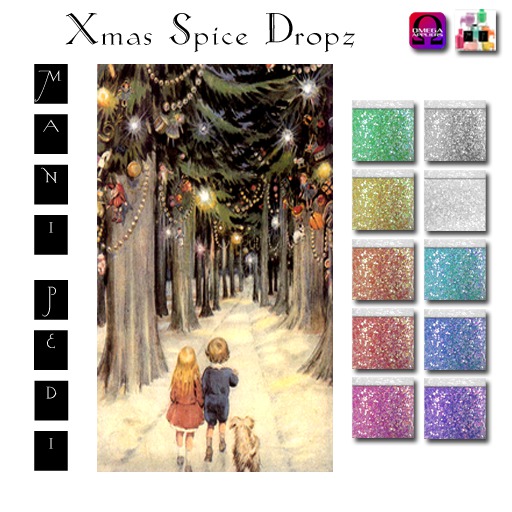 ~Mani Pedi~ Xmas Spice Dropz Polish - Omega HUD