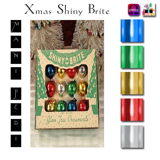 ~Mani Pedi~ Xmas Shiny Brite Polish - Omega HUD