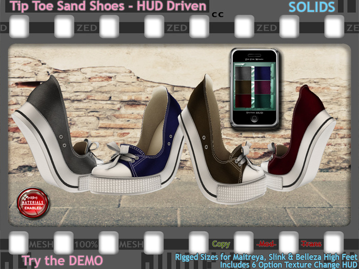 ::ZED:: Tip Toe Sand Shoes, SOLIDS