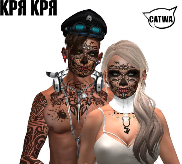 ~Krya Krya~Catwa skull tatoo