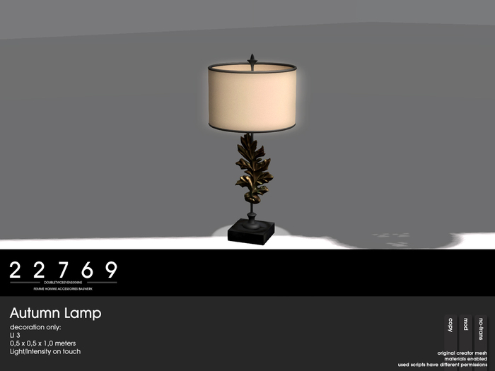 22769 ~ [bauwerk] Autumn Lamp