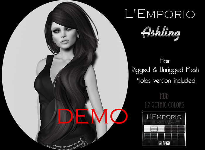 D*E*M*O* L'Emporio ::*Ashling*:: Hair Gothic Colors TRIAL