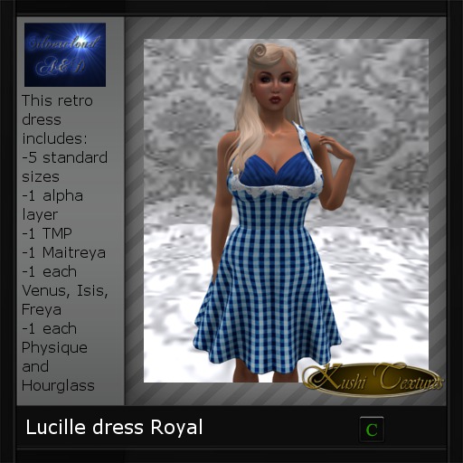 Lucille dress Royal