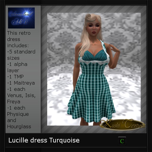 Lucille dress Turquoise