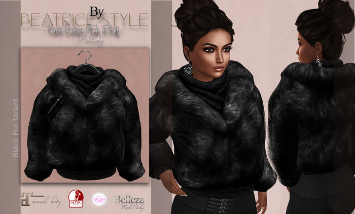 "BeatriceStyle" - Black Fur Jacket