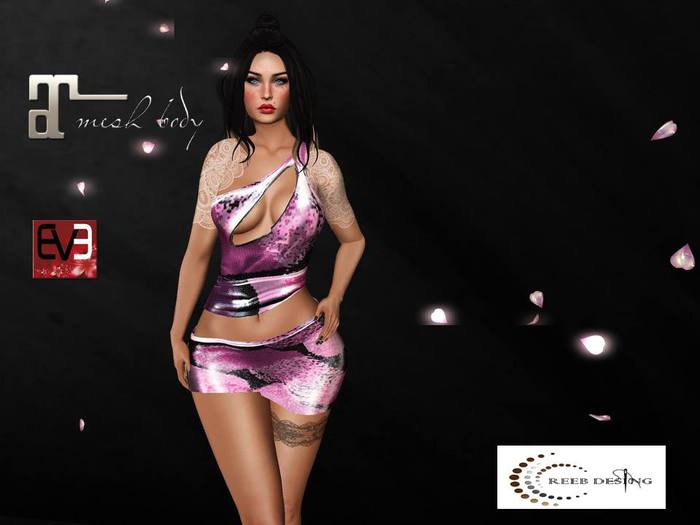 386 Reeb Design monica violet mini dress