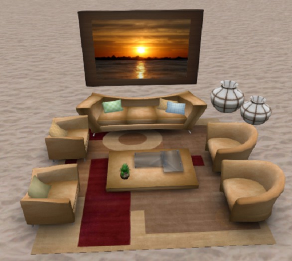 Full decoration Beige scene no animated full perms