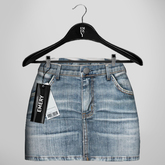 Emery Valencia Denim Skirt Washed Blue