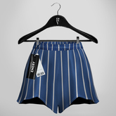 Emery Angel Short Blue Lines