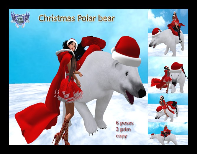 Christmas Polar bear