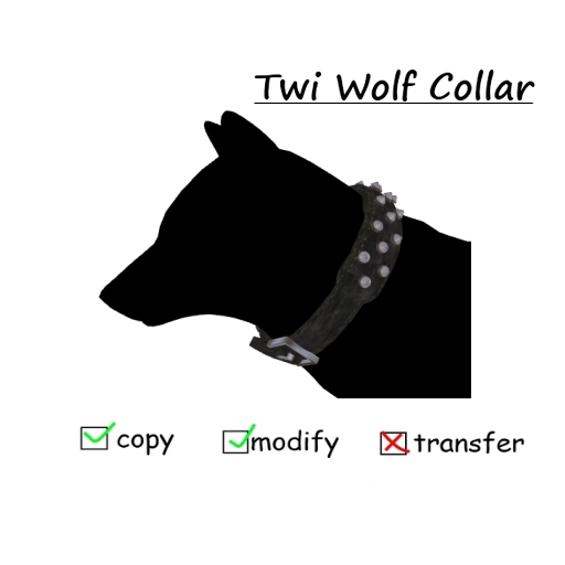 TWI wolf collar Black