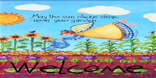 Garden Angel Welcome Mat