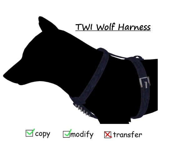 TWI wolf harness Blue
