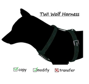 TWI wolf harness Green