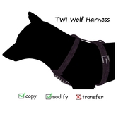TWI wolf harness Purple