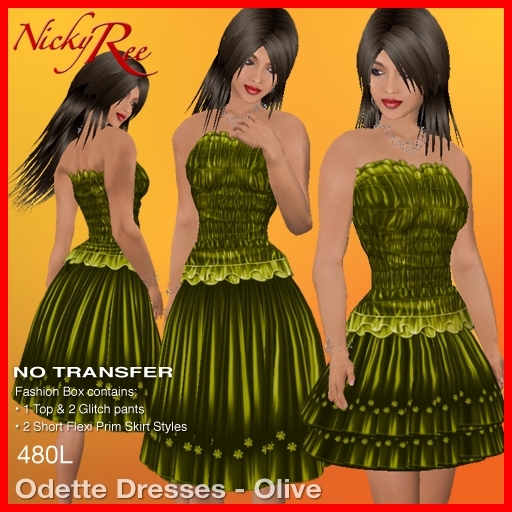 Odette Dresses - Olive