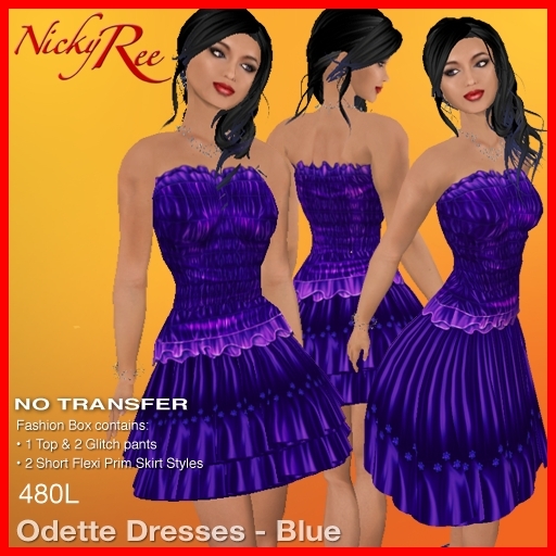 Odette Dresses - Blue