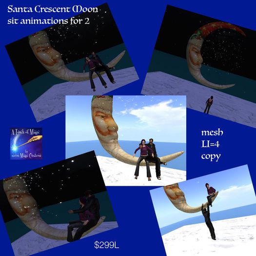 Santa Crescent Moon for 2 (crate)