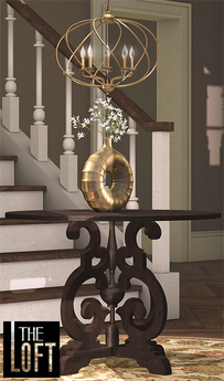 Second Life Marketplace - The Loft - Oren Foyer Set Cherry
