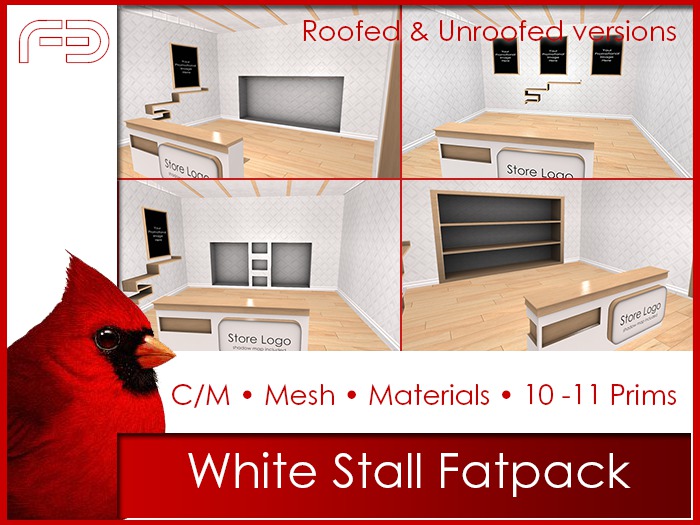 [FB] Merchant Stall - White Fatpack (Boxed)