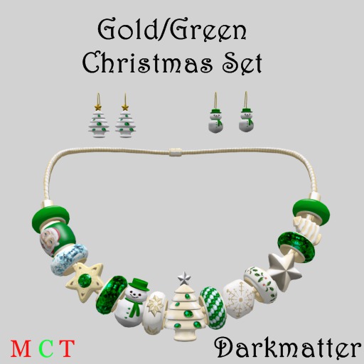 Gold/Green Christmas Set