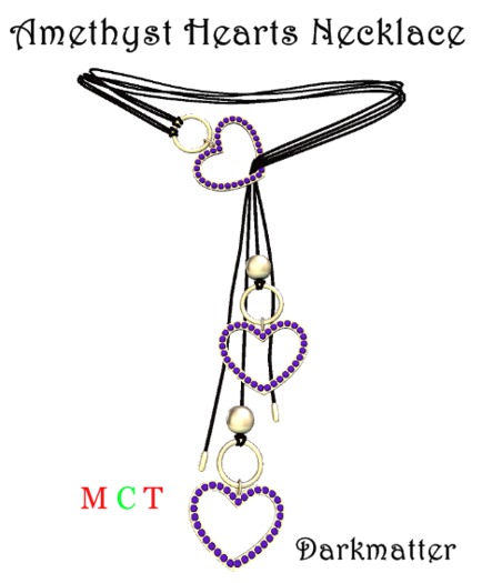Amethyst Heart Necklace