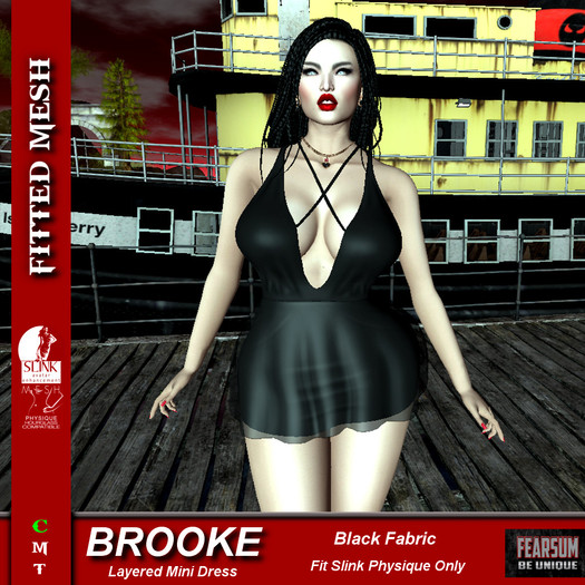 [F] Brooke Layered Dress Black - Physique