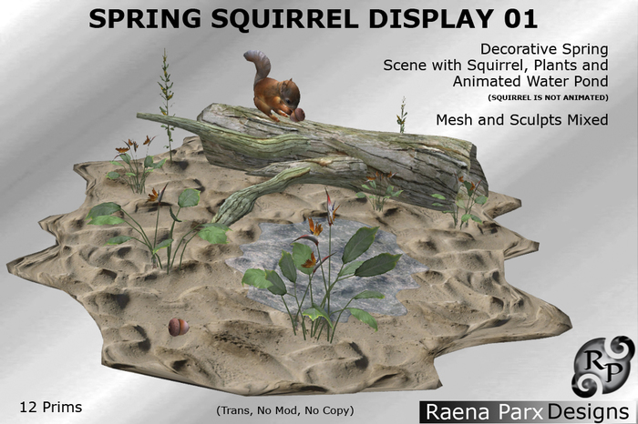 *RPD* Spring Squirrel Display 01_by Raena Parx Designs