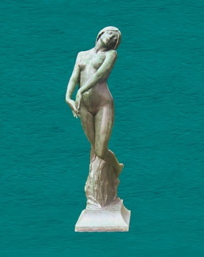 Bronze Bathing Nude Woman