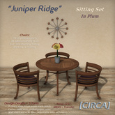[CIRCA] - "Juniper Ridge" - Sitting Set - In Plum
