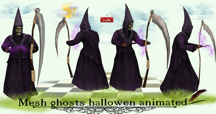 Mesh ghosts hallowen animated(modify&trasfert) v. 1