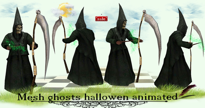 Mesh ghosts hallowen animated(modify&trasfert) v. 3