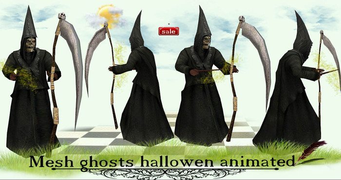 Mesh ghosts hallowen animated(modify&trasfert) v. 4