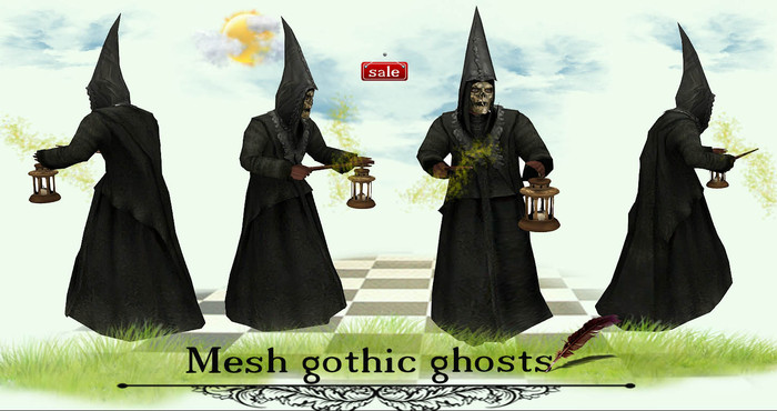 Mesh gothic ghosts(modify&trasfert) v. 1