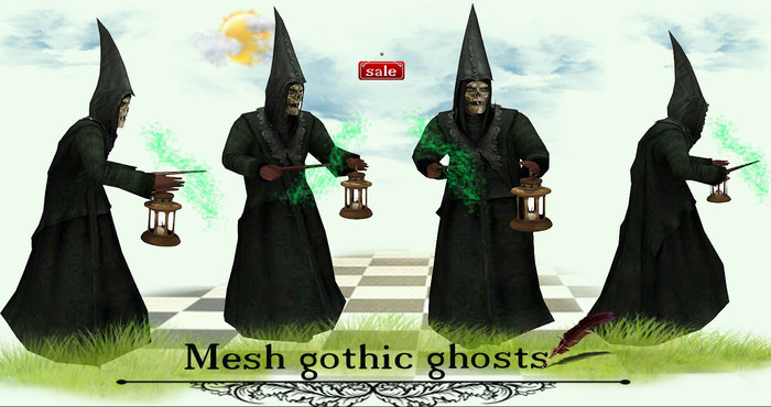 Mesh gothic ghosts(modify&trasfert) v. 2