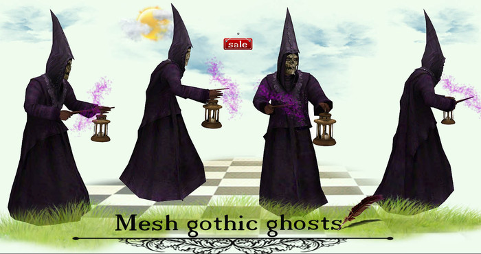 Mesh gothic ghosts(modify&trasfert) v. 3