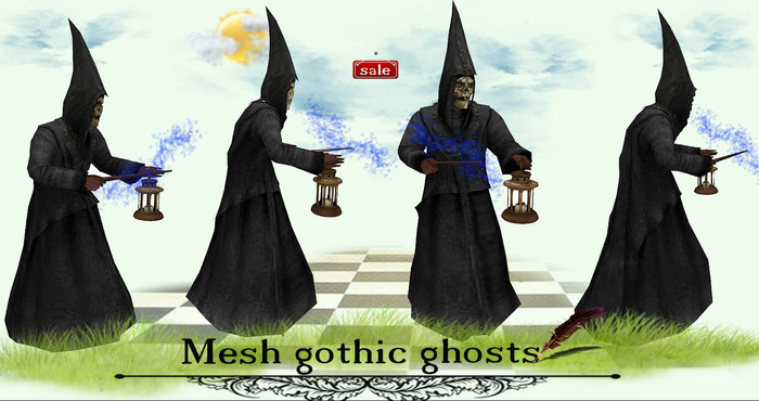 Mesh gothic ghosts(modify&trasfert) v. 4