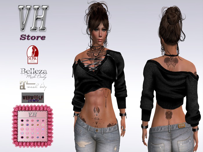..::VH::..Short Sweater with 20 color HUD