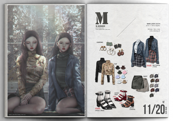 `M.BIRDIE / Mari Look.Shoes caramel RARE