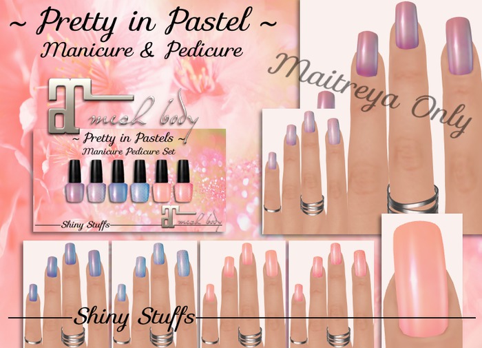 ~Shiny Stuffs~Pretty in Pastel Nails Maitreya 