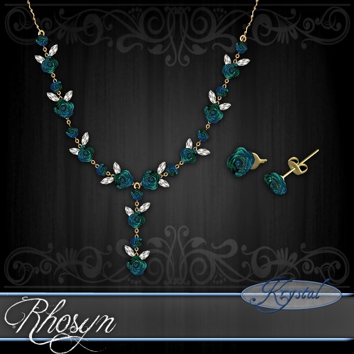 ::: Krystal ::: Rhosyn - Jewelry Set - Gold - Zenith