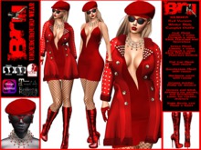 **KENDRA RED VERSION WINTER STYLE COMPLET OUTFIT **