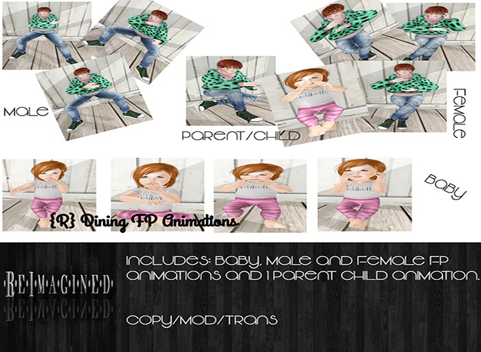 {R} FULL PERM Dining Room Animations {ADD ME}