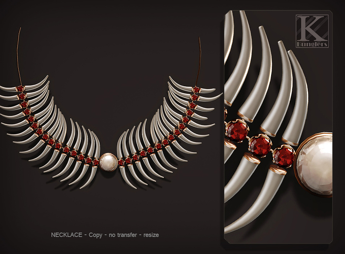 (Kunglers) Shena necklace - ruby