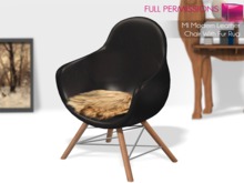 MI961193 MI Modern Leather Chair With Fur Rug