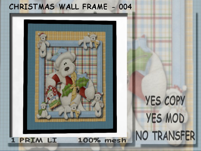 !Moril Creations! Christmas Wall Frame - 004